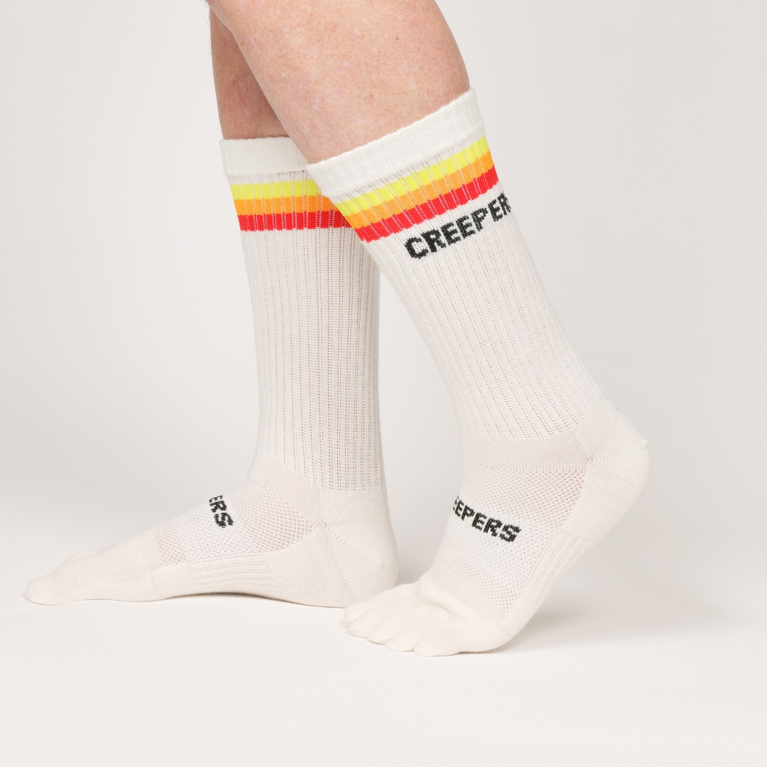 Morning Glory, Merino Wool Toe socks Limited Edition 2 Creepers Socks
