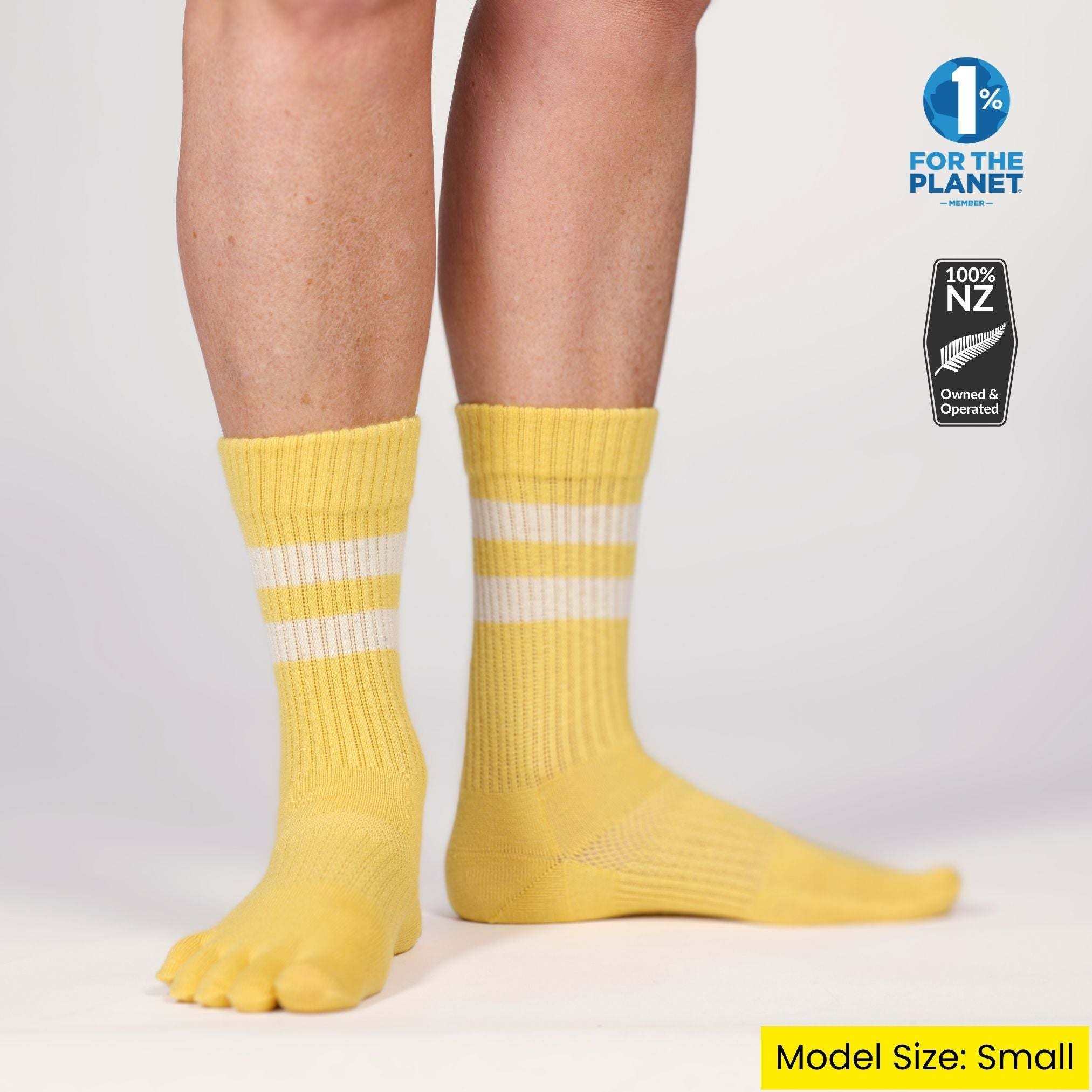 #4: YELLOW, Merino Toe Socks | SOLD OUT